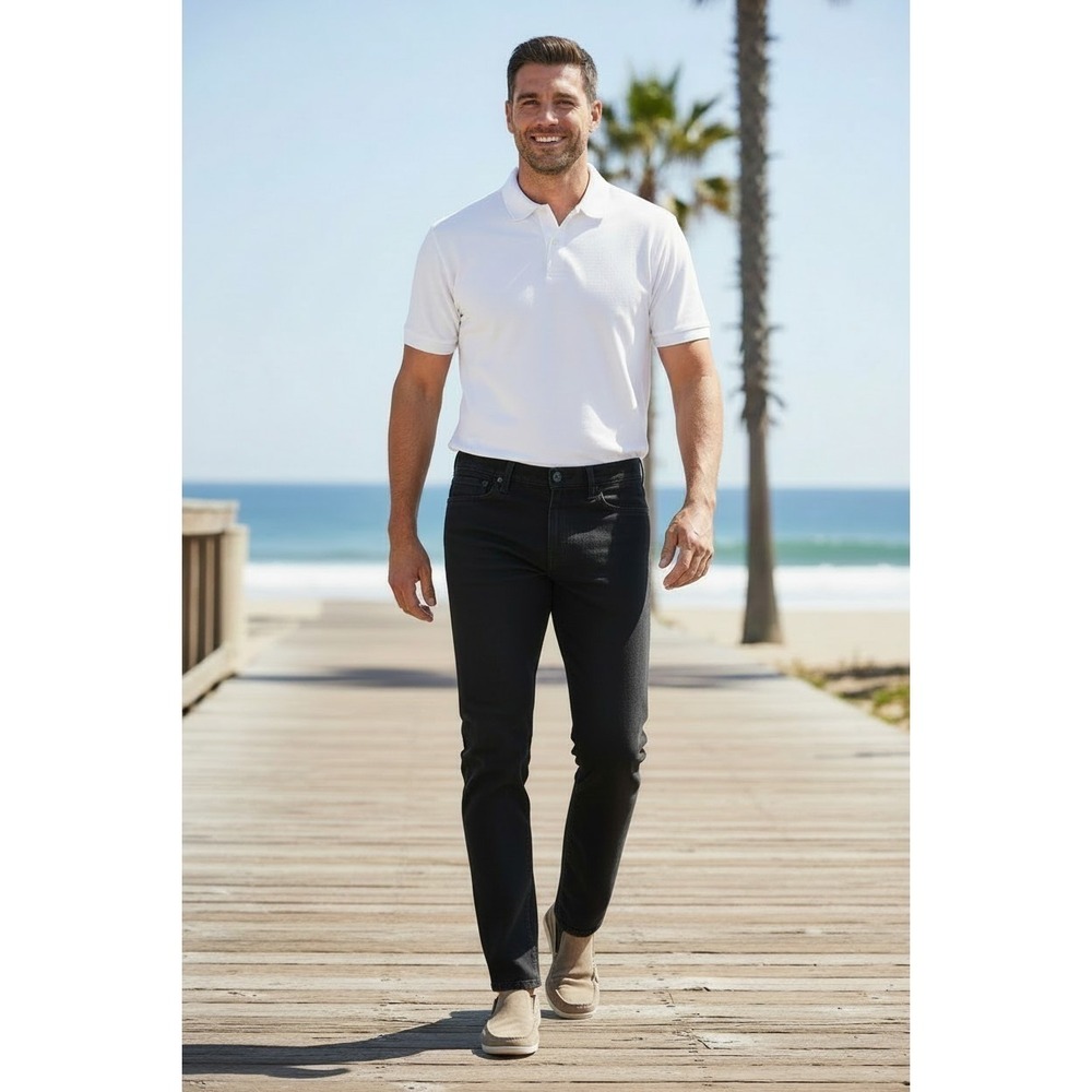 Citizens of Humanity by Jerome Dahan Black Straight Jeans Mid Rise 34 USA $228